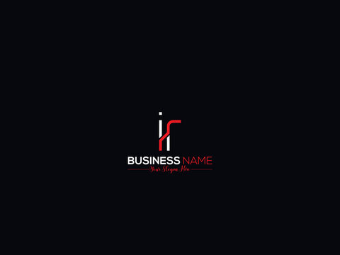 Stylish Unique IR i r Logo Icon, Creative Ir Letter Design