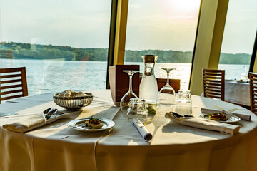 dinner on the boat