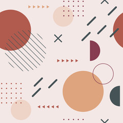 modern geometric background memphis style