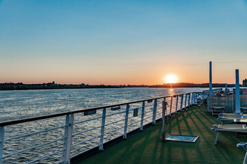 sunrise in the harbor