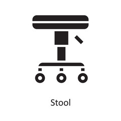 Stool  Vector Solid Icon Design illustration. Medical Symbol on White background EPS 10 File
