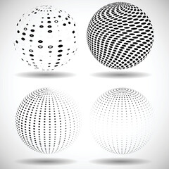 Halftone dots in circle form. round logo . vector dotted frame . Half tone design element.