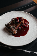 venison steak