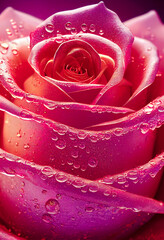 Red rose illustration, floral background