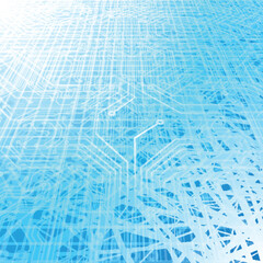 tech modern retro futuristic background .Vector design composition with various technology elements . Abstract contemporary art .