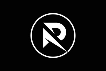 R in circle logotype design, Marketing logo