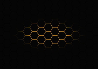 abstract background hexagonal gray tone pattern vector illustration