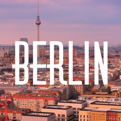 Berlin Germany destination photo card