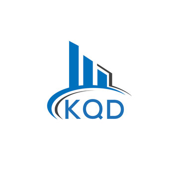KQD letter logo. KQD blue image. KQD Monogram logo design for entrepreneur and business. KQD best icon.	
