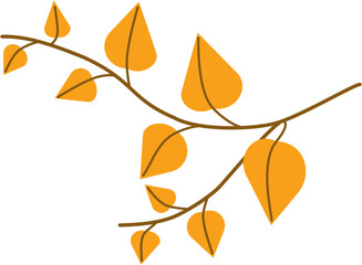 Naklejka premium Simplicity ivy freehand drawing