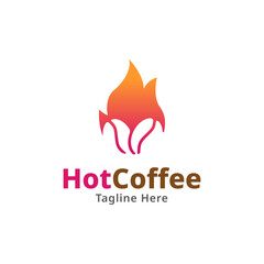 Coffee logo, Isolated coffee beans on white background