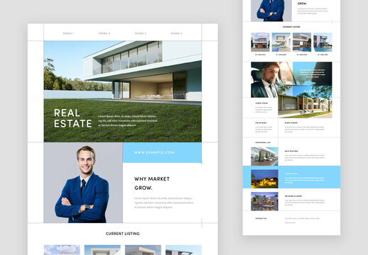 Minimal Real Estate Newsletter Template