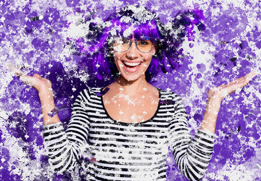 Splash Paint Photo Mockup Template