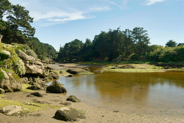 Pink granite coast, near Roscoff (Brittany)