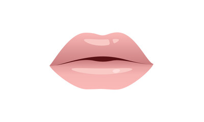 Lips beautiful woman model. Cosmetic, Beauty Fashion Vector illustration