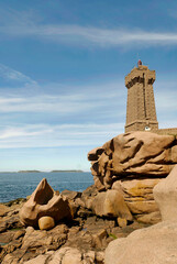 Pink granite coast, near Roscoff (Brittany)