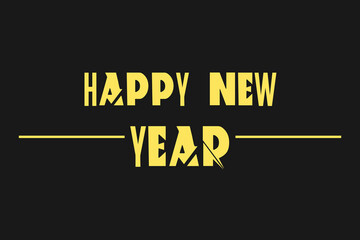 Creative colorful happy new year 2023 vector text style design template