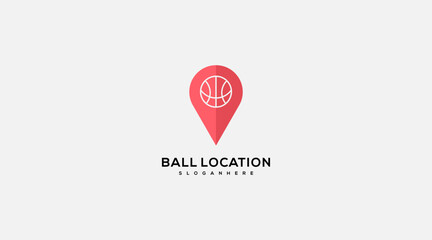 Soccer Location Logo, pointer Icon