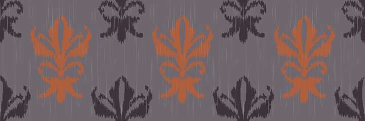 Ikat Damask Scandinavian embroidery, ikat seamless tribal Aztec, Ancient style Digital textile Asian Design ancient art for Prints Fabric saree Mughal Swaths texture Kurti Kurtis Kurtas