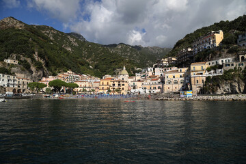 The town of Cetara on the Amalfi Coast, Italy