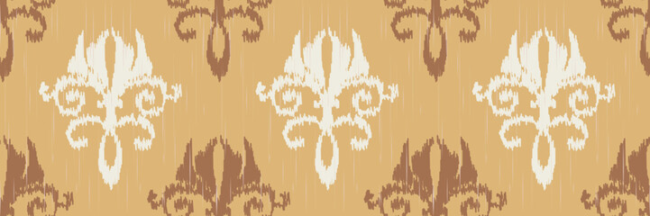 Ikat Damask Scandinavian embroidery, ikat seamless tribal cross, Ethnic nativity Digital textile Asian Design ancient art for Prints Fabric saree Mughal Swaths texture Kurti Kurtis Kurtas