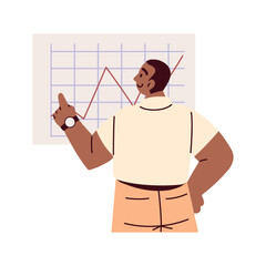 businessman and benchmarking presentation