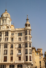Fototapeta na wymiar View of a palace in Valencia, Spain