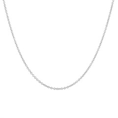 Silver chain isolated on white background Silver neclace