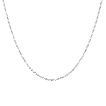 Silver chain isolated on white background Silver neclace