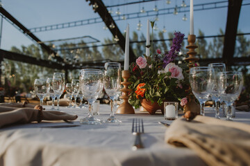 Wedding table decoration