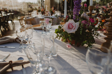 Wedding table decoration