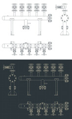 Steam header blueprints