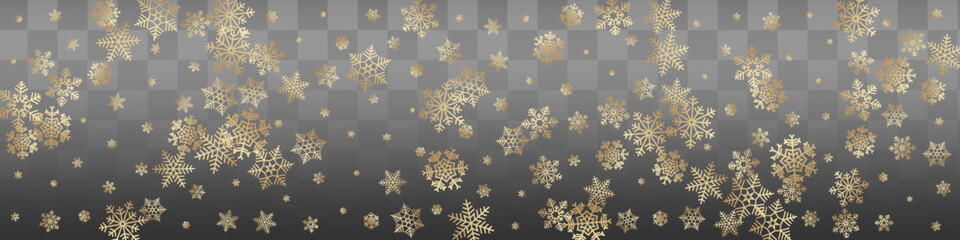 Gray Snowflake Vector Bronze Panoramic