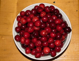 cranberries in a bowl