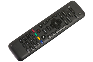 TV-Fernbedienung auf Transparentem Hintergrund vorbereitet als png Datei