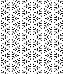 Black and white seamless abstract pattern. Background and backdrop. Grayscale ornamental design. Mosaic ornaments. Vector graphic illustration. EPS10.