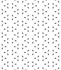 Black and white seamless abstract pattern. Background and backdrop. Grayscale ornamental design. Mosaic ornaments. Vector graphic illustration. EPS10.