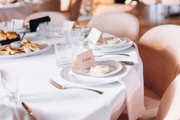 wedding table setting