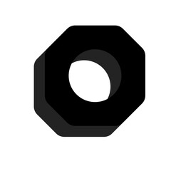 metal nut icon, setting icon, adjust icon, repair icon, maintenance icon