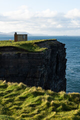 Downpatrick head. View of the Atlantic Ocean. Northern Ireland.