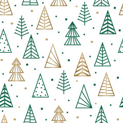 Abstract Christmas trees - isolated. PNG illustration