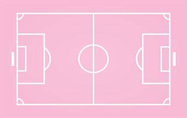 Pink football field for background 