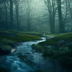 river in the forest