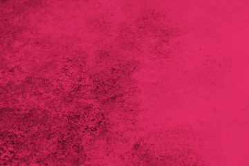 Viva Magenta toned colour grunge decorative navy dark wall background. Art rough stylized texture banner trendy color 2023. Grunge Viva Magenta color texture