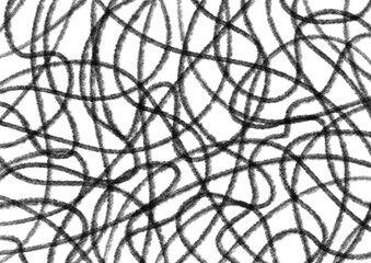 ザラザラしたアナログ風の絡まった曲線の背景