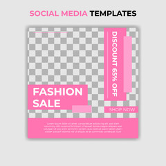 fashion sale template on social media for your business