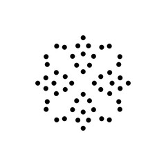 technology network vector logo design in black and white color