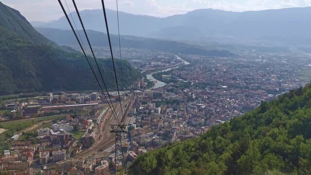 Bolzano Renon cable car in high resolution