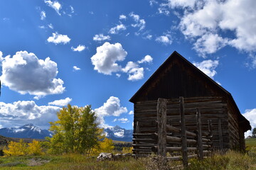 Old Wooden Barn on Colorado Backroad