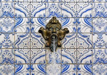 Mineral water fountain (Fonte Judite) in Teresopolis, Rio de Janeiro, Brazil